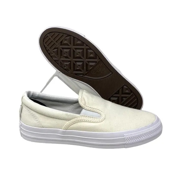 Converse Ctas Slip On Low Top Canvas White Women's Sneakers Custom 171852C-WHT