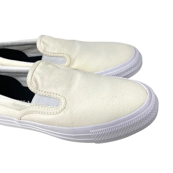 Converse Ctas Slip On Low Top Canvas White Women's Sneakers Custom 171852C-WHT
