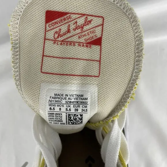 Converse Run Star Hike Hi Shoes Sneakers Bitter Lemon A01365C M sz 6.5, W sz 8