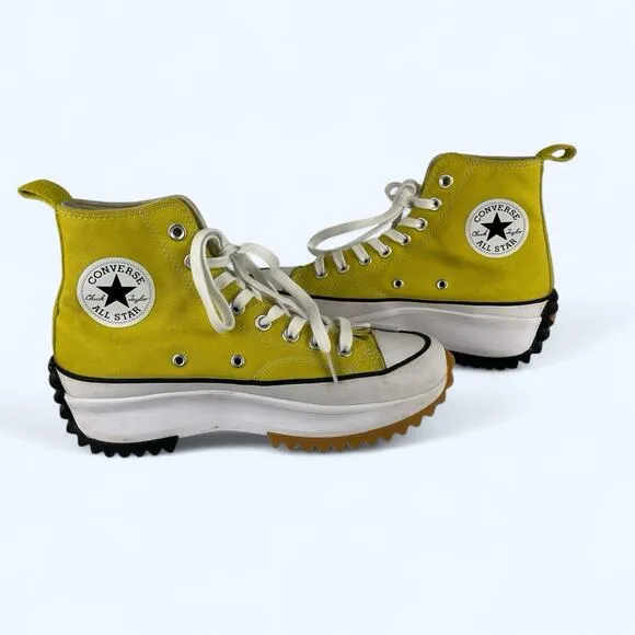Converse Run Star Hike Hi Shoes Sneakers Bitter Lemon A01365C M sz 6.5, W sz 8