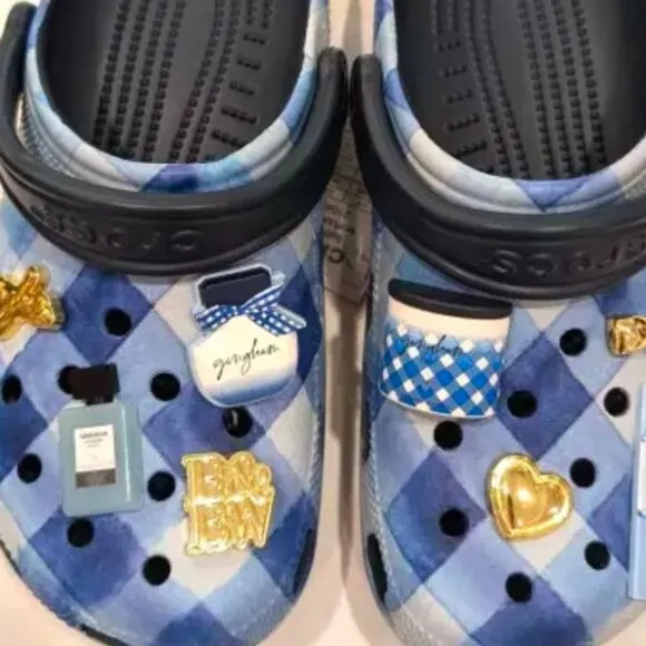 COPY - Bath &amp; Body Works x Crocs Women's Gingham Clog Blue Size 7 Special Editi…