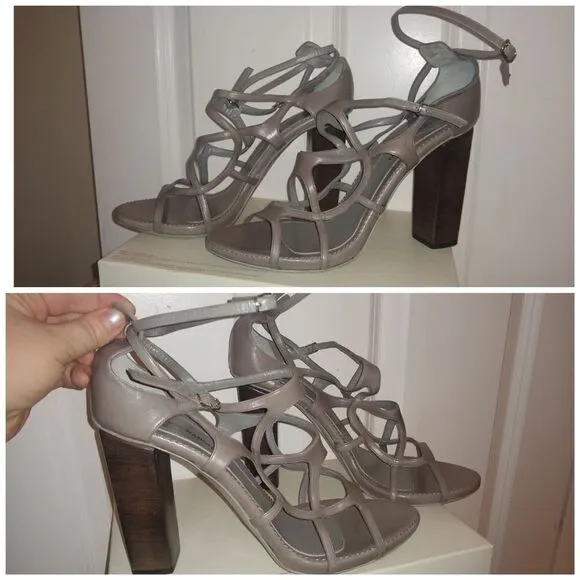 Costume National strappy cage heels made in Italy sz 11