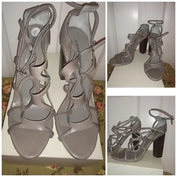 Costume National strappy cage heels made in Italy sz 11
