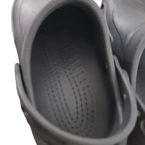 Crocs At Work Bistro Men Size 10 Gray Comfort Slip-Resistant Clogs 10075 ‎ W12