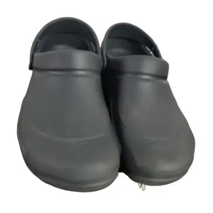 Crocs At Work Bistro Men Size 10 Gray Comfort Slip-Resistant Clogs 10075 ‎ W12