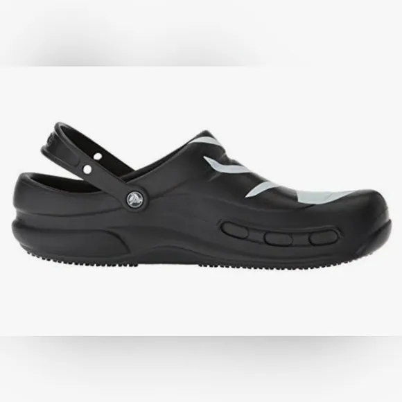 Crocs Bistro Graphic Work Big Fish Black And White Clogs Size 15M