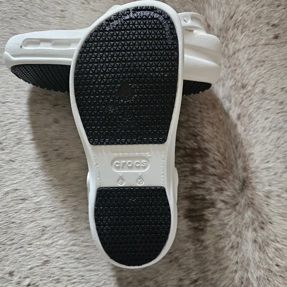 CROCS Bistro UNISEX Clogs Work Shoes In White Women's Size 10 (Men 8) NEW