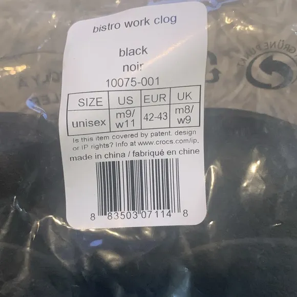 Crocs Bistro Work Clog - Black