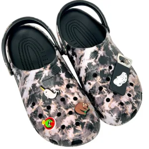 Crocs Classic Bleach Dye Slip On With Jibits Mules Clogs Size 10 (M) / 12 (W)