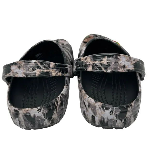 Crocs Classic Bleach Dye Slip On With Jibits Mules Clogs Size 10 (M) / 12 (W)