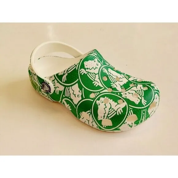 CROCS Classic Duke Print Clog Kids Size C12 Lightweight Slip On Clogs Shoes Kids