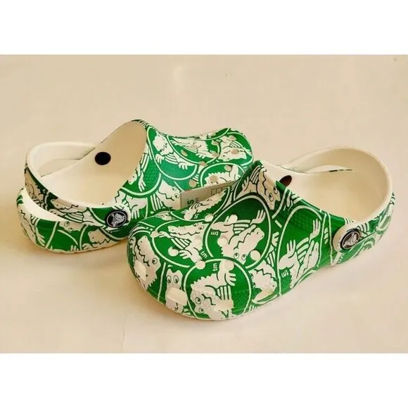 CROCS Classic Duke Print Clog Kids Size C12 Lightweight Slip On Clogs Shoes Kids