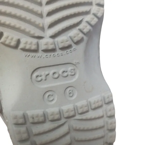 Crocs Classic Glitter Sliver Kid's Clogs