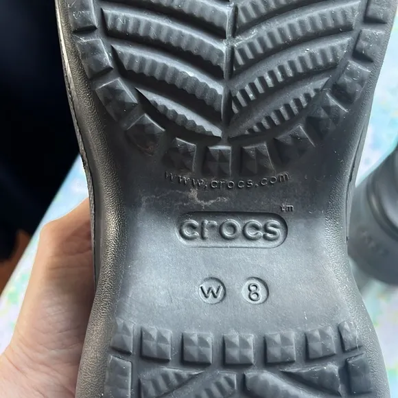 Crocs | Classic Translucent Glitter Bae Platform Clogs Pride Edition Sz 8