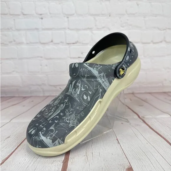 Crocs Disney Nightmare Before Christmas Gray Bistro Clogs M 6/W 8 (208843-100)
