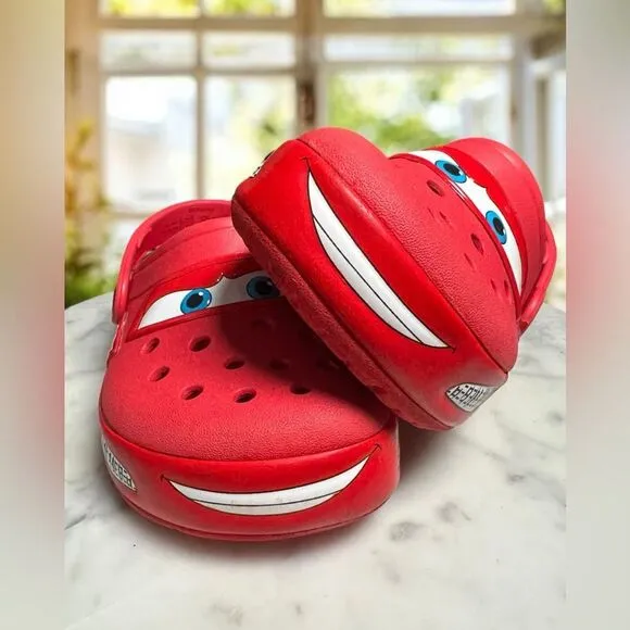 CROCS Lightning McQueen Disney Cars  Clog Shoes Size C 11