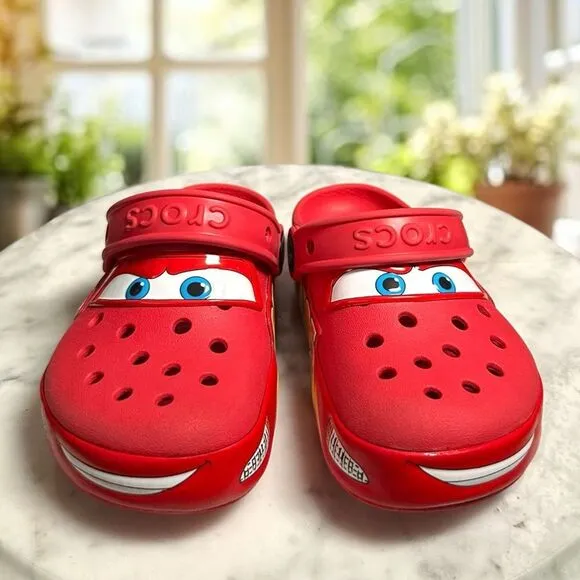 CROCS Lightning McQueen Disney Cars  Clog Shoes Size C 11