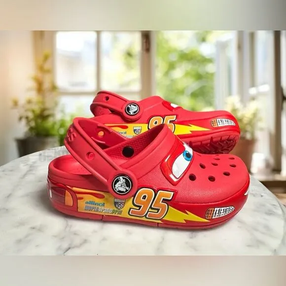 CROCS Lightning McQueen Disney Cars  Clog Shoes Size C 11