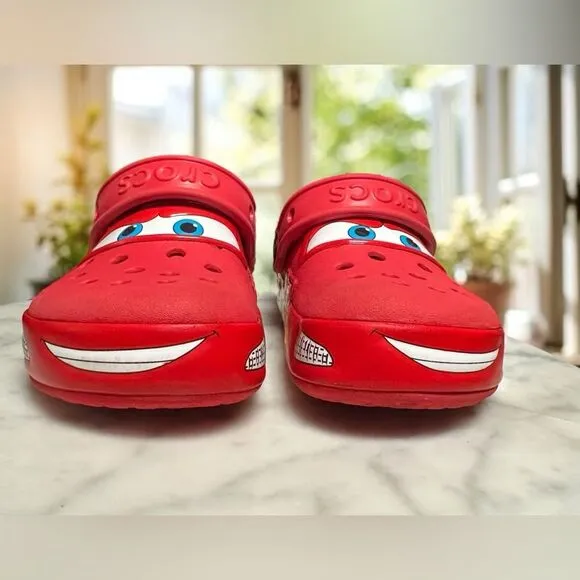 CROCS Lightning McQueen Disney Cars  Clog Shoes Size C 11