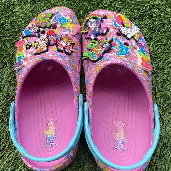 CROCS LISA FRANK Rainbow Unicorn Classic Clog PINK |Size 9