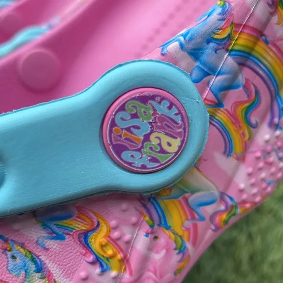 CROCS LISA FRANK Rainbow Unicorn Classic Clog PINK |Size 9