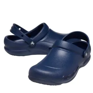 Crocs Men 9 Women 11 Bistro Work Clog Navy Blue Restaurant Non Slip Clog Shoe