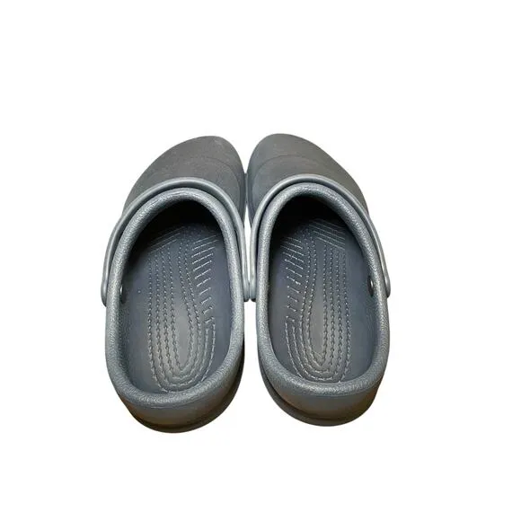 Crocs Men 9 Women 11 Bistro Work Clog Navy Blue Restaurant Non Slip Clog Shoe