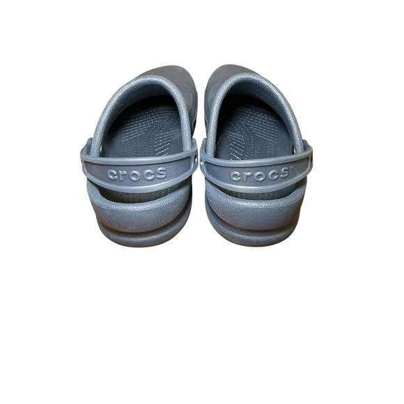 Crocs Men 9 Women 11 Bistro Work Clog Navy Blue Restaurant Non Slip Clog Shoe