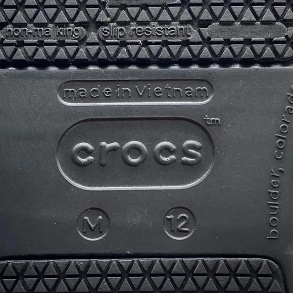 Crocs Mens Work Bistro Clogs Sz 12 Black Flat Comfortable Lightweight Cushioned