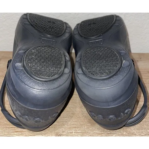 Crocs Mercy Womens Rubber Slip On Slip Resistant Nursing Work Clogs Size 9 Black