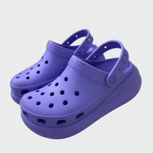 Crocs Purple Crush Platform Clogs Women's Size 8