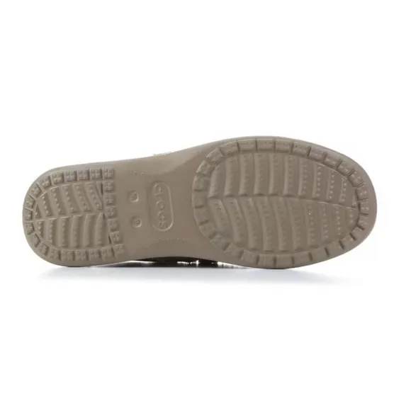 Crocs Santa Cruz Slip On Canvas Loafer Comfort Casual Shoe Mens 7 Women 9 Khaki