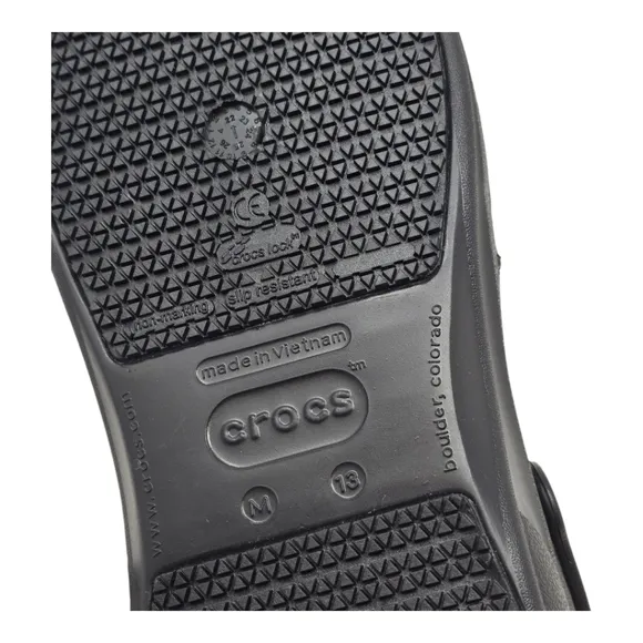 Crocs Slip Resistant Shoes Bistro Clogs Nurse Shoes Chef Shoes 10075-001 Mens 13