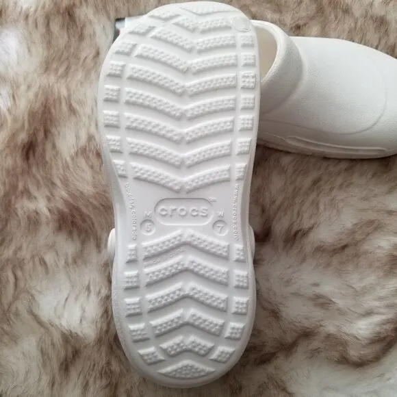 CROCS Specialist II Women's Clogs Work Shoes in White (no vents) NEW