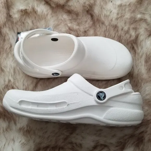 CROCS Specialist II Women's Clogs Work Shoes in White (no vents) NEW