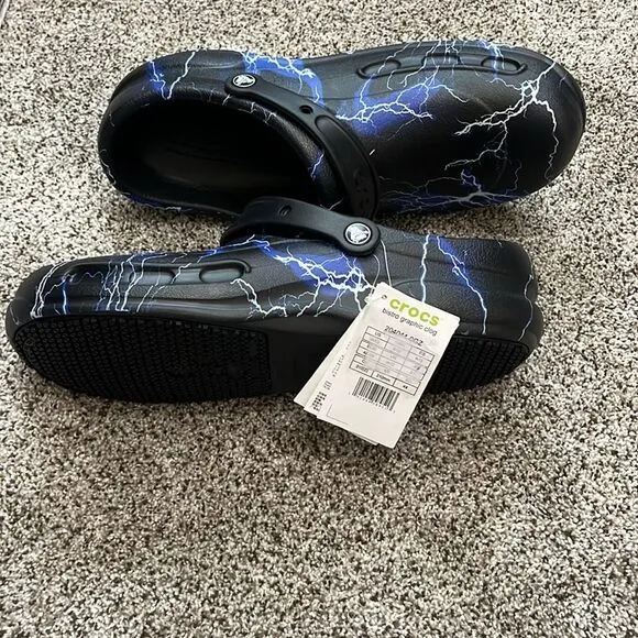 Crocs Unisex-Adult Bistro Graphic Clogs, Slip Resistant Work Shoes Size 13M #16