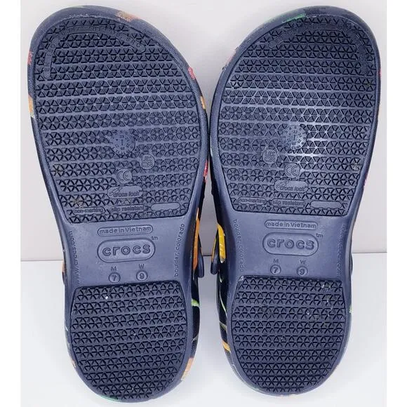 CROCS UNISEX HOT CHILI PEPPERS Bistro Graphic Clogs Size Men's 7/Women's 9 VGUC