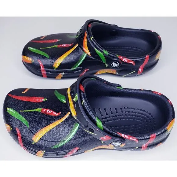 CROCS UNISEX HOT CHILI PEPPERS Bistro Graphic Clogs Size Men's 7/Women's 9 VGUC