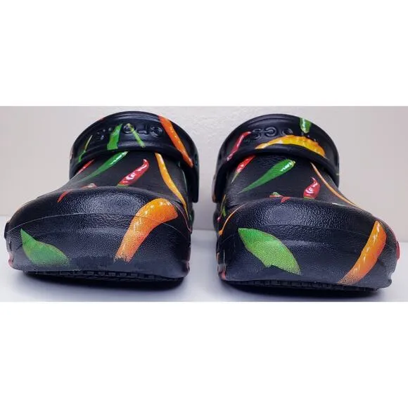 CROCS UNISEX HOT CHILI PEPPERS Bistro Graphic Clogs Size Men's 7/Women's 9 VGUC