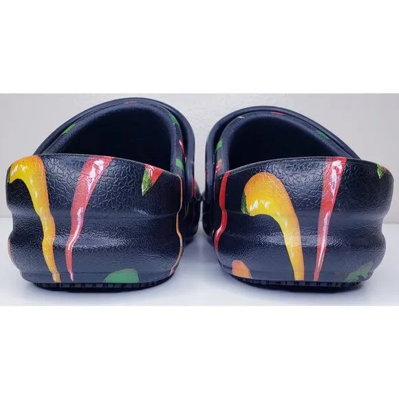 CROCS UNISEX HOT CHILI PEPPERS Bistro Graphic Clogs Size Men's 7/Women's 9 VGUC