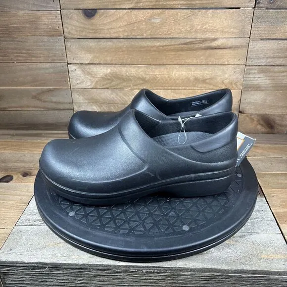 Crocs Womens Size 6 Black Dual Comfort Nurse Work Shoe Clogs NWOB
