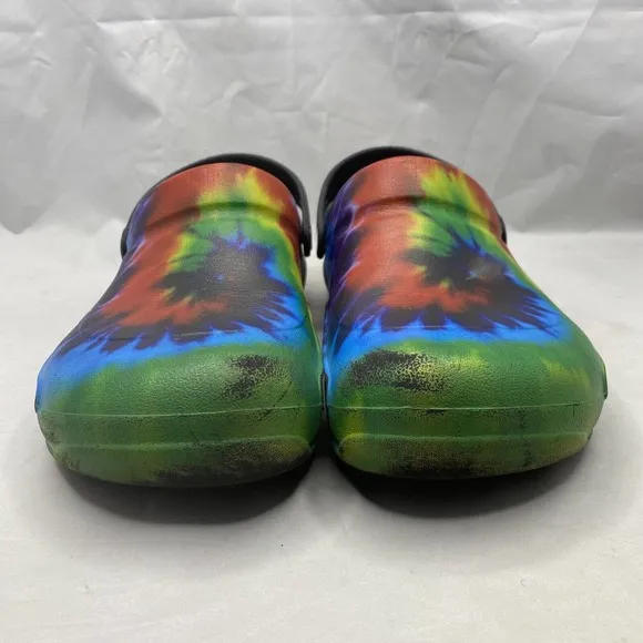 Crocs Work Bistro Pro LiteRide Tie-Dye Clogs Mens Size 11 US