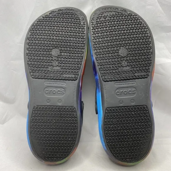 Crocs Work Bistro Pro LiteRide Tie-Dye Clogs Mens Size 11 US