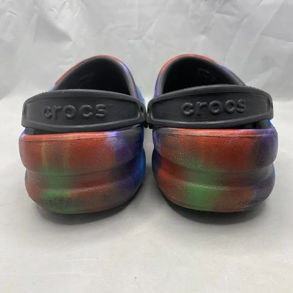 Crocs Work Bistro Pro LiteRide Tie-Dye Clogs Mens Size 11 US