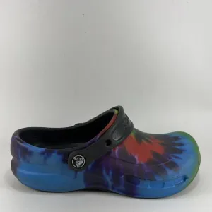 Crocs Work Bistro Pro LiteRide Tie-Dye Kitchen Chef Clogs Womens Size 7, Mens 5