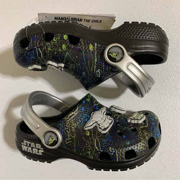 CROCS x Star Wars The Mandalorian The Child Clogs-Size c9 NWT