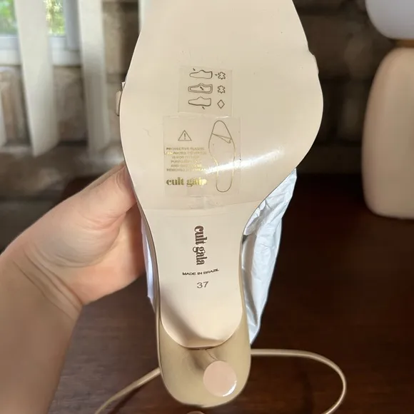 cult gaia strappy nude heels