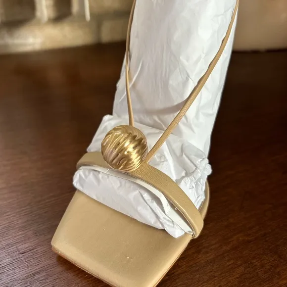 cult gaia strappy nude heels