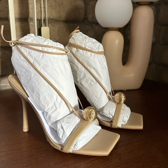 cult gaia strappy nude heels
