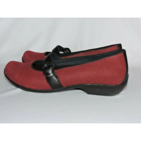 Dankso Orla Shoes Red Cranberry Snake Mary Jane Work Career 39 Womens 8.5